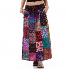 Hippie Bohemian Gypsy Silk Skirt